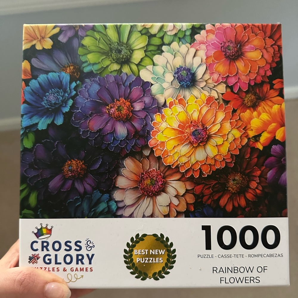 Cross & Glory Rainbow Flower Puzzle - 1000 Pieces